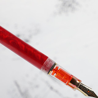 YONGSHENG 永生 钢笔 3001 透明红 F尖 单支装