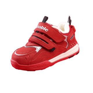 Ginoble 基诺浦 TXG1109 儿童学步鞋 红色/银色 140cm