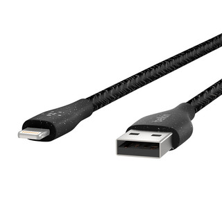 belkin 贝尔金 F8J236bt04-BLK MFi认证 Lightning 2.4A 数据线 编织 1.2m 黑色