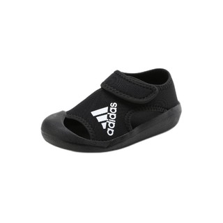 adidas 阿迪达斯 AltaVenture I 男童凉鞋 D97200 1号黑色/亮白 25.5码