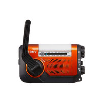 SONY 索尼 手提收音机 ICF-B09 支持手摇充电 橙色 fm调频收音便携防灾 功能强大