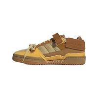 adidas ORIGINALS 木偶系列 Forum Exhibit Mid Melting Sadness联名款 小狗MESSY 中性休闲运动鞋 GW8927 浅黄/棕色/深黄 41