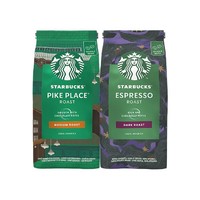 STARBUCKS 星巴克 咖啡豆组合装 2口味 200g*2袋（浓缩烘焙+Pike Place）