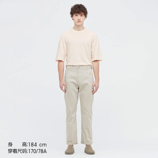 优衣库男装 休闲直筒牛仔裤(水洗产品) 447657