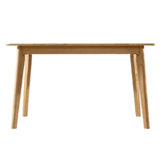 YUANYOU 元优 实木餐桌+餐椅*6 原木色 1.4m