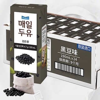 MAEIL 每日 豆奶 黑豆味 190ml*24盒