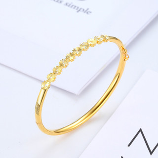 CHJ JEWELLERY 潮宏基 SDG30000656 颦顾足金手镯 5.5cm 13.35g