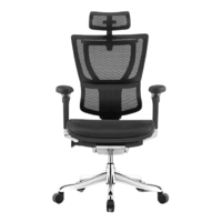 保友办公家具 优 人体工学电脑椅 黑色 旗舰版