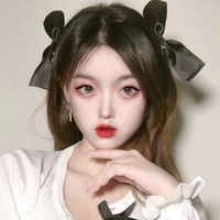 鹿系少女手作小铺 JK制服 双马尾蝴蝶结对夹 黑色