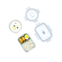 Citylong 禧天龙 保鲜盒套装 400ml+640ml 椰子灰