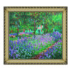 雅昌 Claude Monet 克劳德·莫奈《吉威尔尼花园》65x72cm 油画布 宫廷金木制框