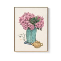 仟象映画 人间烟火系列 李知弥《千层红》40x50cm 油画布 浅木色实木框