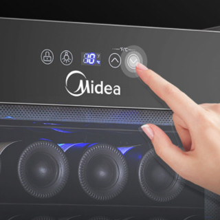 Midea 美的 WS034EM 酒柜 34瓶 黑色