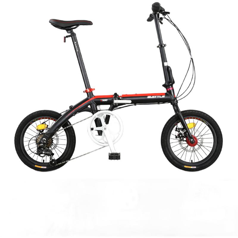 xds喜德盛k32折叠自行车黑红色20英寸10速