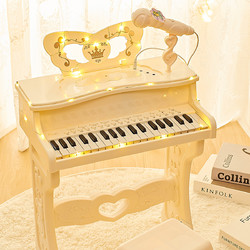 AoZhiJia 奥智嘉 多功能电子琴音乐启蒙钢琴儿童玩具女孩礼物
