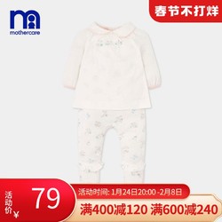 mothercare 英国mothercare女婴儿新款棉质连体衣新生幼儿翻领爬服哈衣