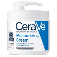 CeraVe 适乐肤 Face and Body Moisturizing Cream with Pump for Normal to Dry Skin, Oil-Free