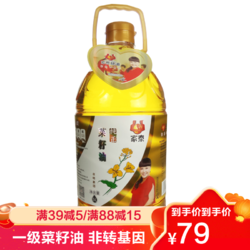 JIA TAI 家泰 纯正菜籽油 5L 纯香菜籽油 非转基因食用油
