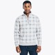 NAUTICA 诺帝卡 Nautica Mens Windowpane Quarter-Zip Sweater