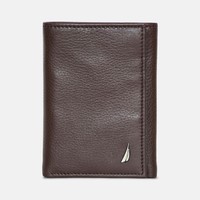 NAUTICA 诺帝卡 Nautica Mens Leather Trifold Wallet