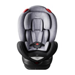 yeehoo英氏汽车安全座椅360度旋转07岁高级灰