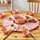 陶瓷团圆拼盘家庭聚餐拼盘火锅海鲜陶瓷分格盘摆盘组合餐具碗盘