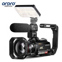 ORDRO 欧达 AC5摄像机专业4K直播摄影机高清数码录像机DV抖音vlog短视频会议婚庆家用旅游 12倍光学变焦