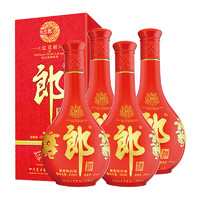 LANGJIU 郎酒 红花郎十 53度 酱香型白酒 500ml *4 组合装