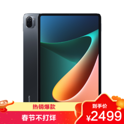 MI 小米 平板5 Pro 2021款11英寸2.5K高清屏 120Hz 骁龙870 67W快充 平板电脑6G+128GB 黑色