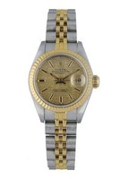 ROLEX 劳力士 Datejust 69173 Linen Dial Ladies Watch Box Papers