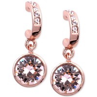 GIVENCHY 纪梵希 水晶吊坠耳环Givenchy Earrings, Rose Gold-Tone Swarovski Silk Crystal Drop Earrings