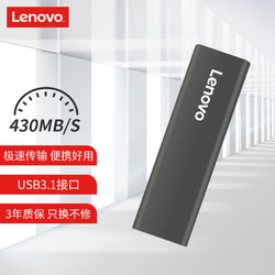 Lenovo 联想 1TB 移动硬盘固态(PSSD)Type-c USB3.1接口 逐星系列 ZX1灰色