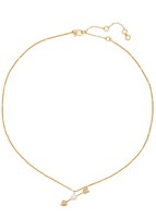 Kate Spade Arrow embellished gold-tone necklace