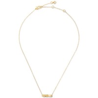 Kate Spade Gold-Tone Polished Bow Mini Pendant Necklace, 16\