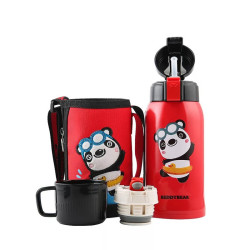 省115元 杯具熊儿童水具 Beddybear 杯具熊韩国杯具熊beddybear儿童保温杯带吸管两用水壶男女学生婴儿水杯子630ml双盖多色316 304不锈钢保温用品合集多少钱 什么值得买