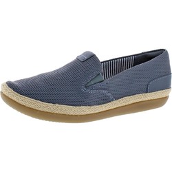 Clarks 其乐 Collection Women's Danelly Iris Perforated Leather Espadrille Loafer Flat