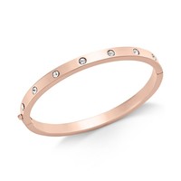 Kate Spade Bezel-Set Polished Bangle Bracelet