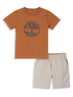 Timberland Baby Boy's 2-Piece Logo T-Shirt & Shorts Set