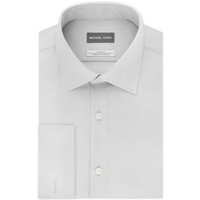 MICHAEL KORS Men's Slim-Fit Airsoft Stretch Moisture-Wicking Non-Iron French-Cuff Dress Shirt