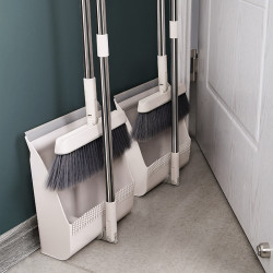 邹振记居室清洁 邹振记扫把套装家用扫帚簸箕组合扫地神器不粘头发笤帚捎把单个折叠畚箕多少钱 什么值得买