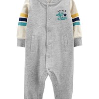 Carter's 孩特 Varsity French Terry Jumpsuit