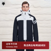 DESCENTE 迪桑特 SKI 男女款滑雪服D1443OSJ04 黑色-BW XL