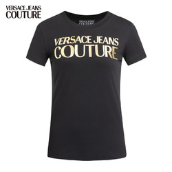 VERSACE 范思哲 女士LOGO印花T恤 B2HWA7TB-30319 K42