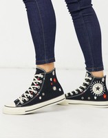 CONVERSE 匡威 「单只脚售卖--左脚」Converse  休闲鞋 小雏菊/花朵刺 EUR41