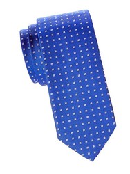 HUGO BOSS 雨果博斯 Squares-Print Silk-Blend Tie