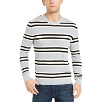 MICHAEL KORS Michael Kors Mens Striped Pullover Crewneck Sweater