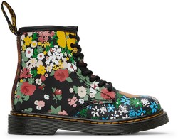 Dr.Martens 马汀博士 Baby Black & Multicolor 1460 Floral Boots