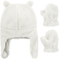 Carter's 孩特 2-Piece Sherpa Hat & Mittens Set