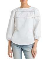 RALPH LAUREN Lace Trim Top