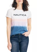 NAUTICA 诺帝卡 Dip-Dye Logo Graphic T-Shirt